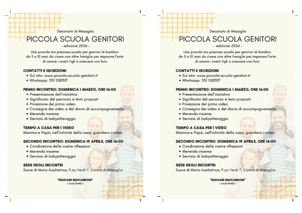 PICCOLA SCUOLA GENITORI