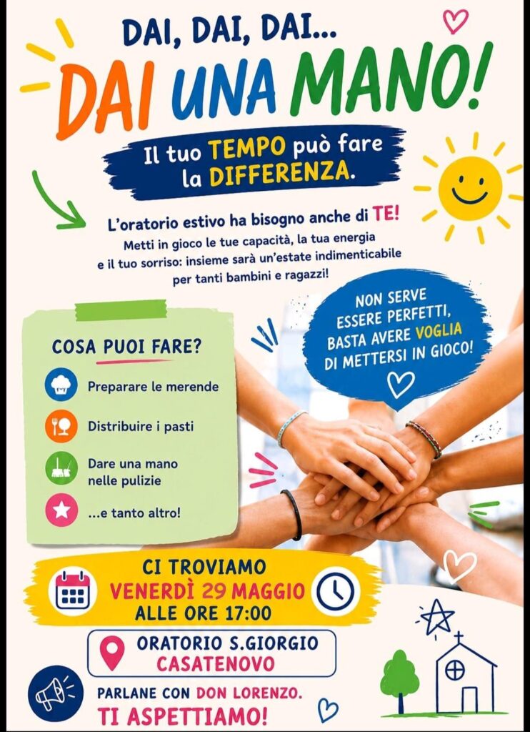 ORATORIO ESTIVO 2026