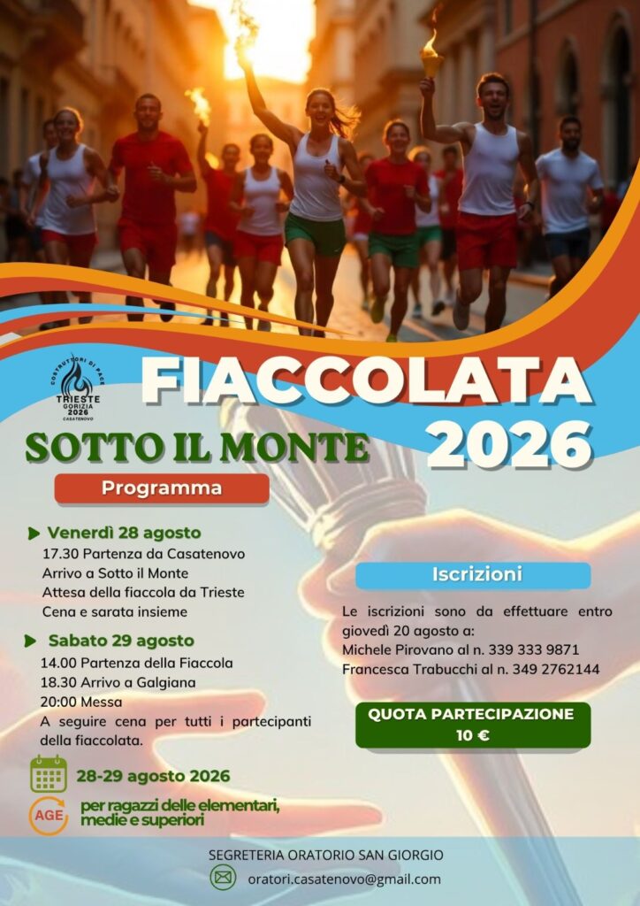 FIACCOLATA COMUNITARIA 2026