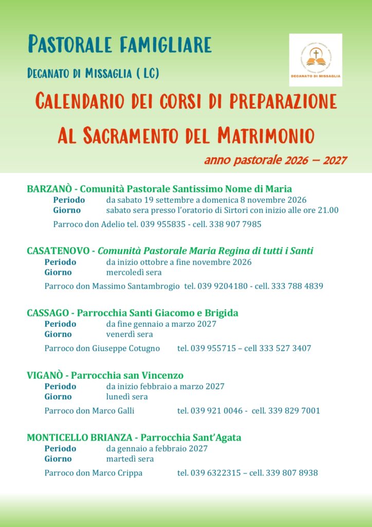 CORSO FIDANZATI DECANALE